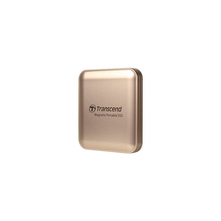 Disco Ssd Externo 2tb Transcend Magnetico (magsafe) Usb-c Read write 2000mb s Color Dorado