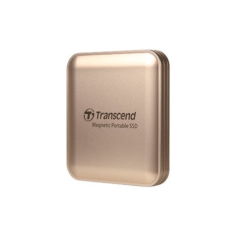 Disco Ssd Externo 2tb Transcend Magnetico (magsafe) Usb-c Read write 2000mb s Color Dorado