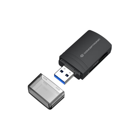 Card Reader Externo Conceptronic Bian06b Usb 3.0 Sd sdhc sdxc Microsd tflash