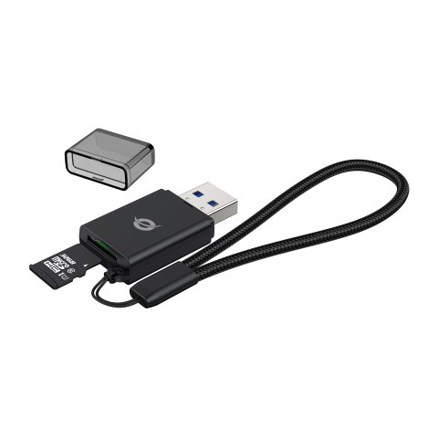 Card Reader Externo Conceptronic Bian07b Usb 3.0 Microsd tflash
