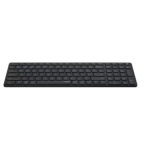 Teclado Rapoo Wireless Y Bluetooth E9700m Portugues 2.4ghz Bt 3.0 5.0 Diseño Ultrafino Bateria Azul Base Aluminio Multi Mode