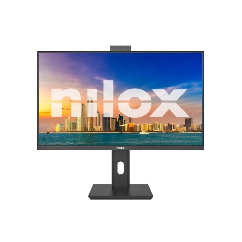 Monitor 24" Dp Hdmi Vga Nilox Nxm24rweb02b Ips Fhd 120hz 4ms 250cd m² Webcam Vesa 100x100