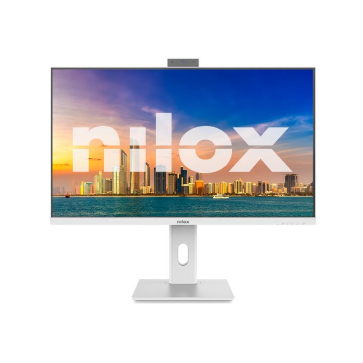 Monitor 24" Dp Hdmi Vga Nilox Nxm24rweb02w Ips Fhd 120hz 4ms 250cd m² Webcam Vesa 100x100 Blanco