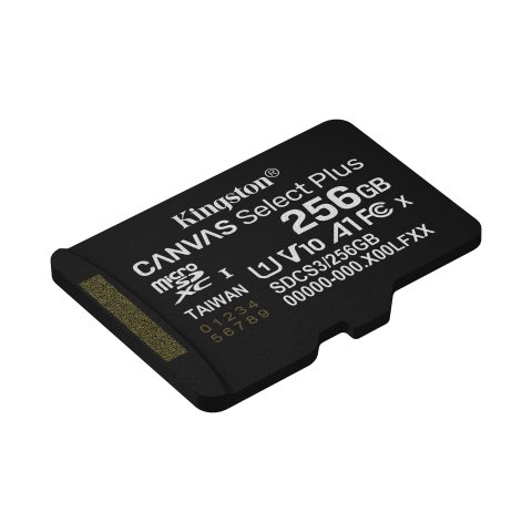 Memoria Sd Micro 256gb Kingston Clase 10 +  Adaptador Canvas Select Plus 100mb s Sdcs3 256gb