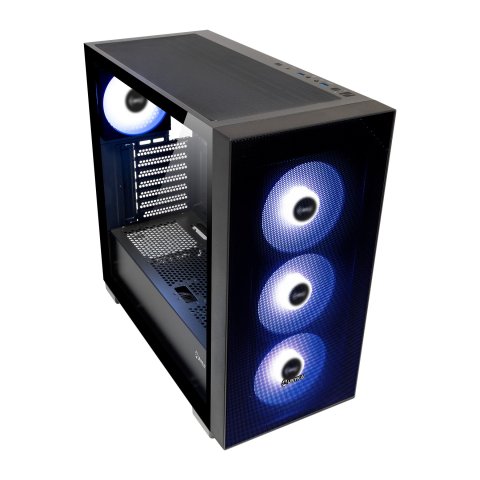 Caja E-atx Torre Unyka Revelat Mesh Black 2x3.5" 2x2.5" 2xusb3.0 1xusb-c Gpu 425mm 