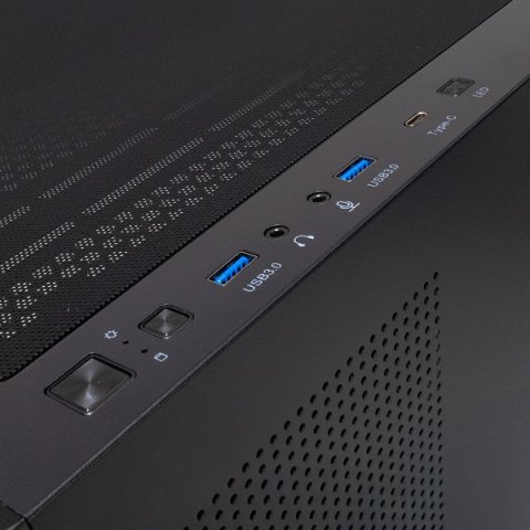 Caja E-atx Torre Unyka Revelat Mesh Black 2x3.5" 2x2.5" 2xusb3.0 1xusb-c Gpu 425mm 