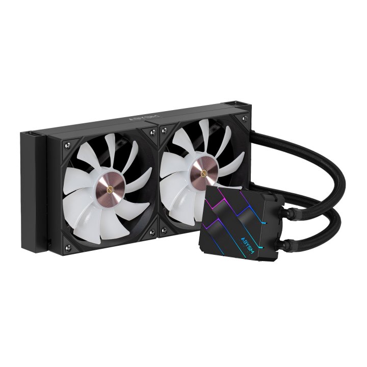 Sistema De Refrigeracion Liquida Abysm Oceanic Tide 240 Black Argb Dual Fan Intel Amd