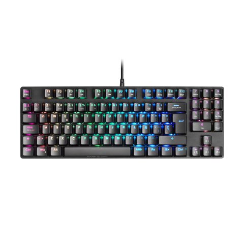 Teclado Mecanico Compacto Tkl Mars Gaming Mkrevo Pro Black Switch Outemu Pro Blue Chipset Vision Mcu Iluminacion Full Rgb Pad