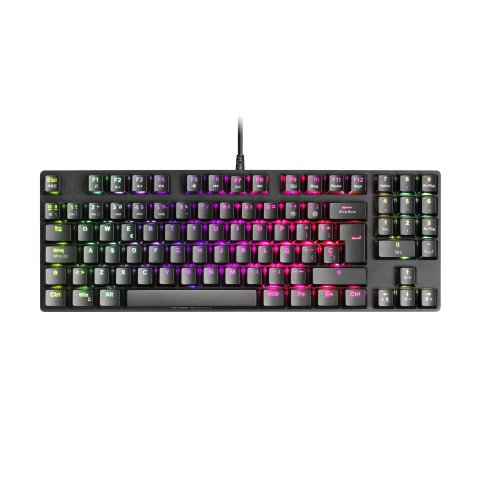 Teclado Mecanico Compacto Tkl Mars Gaming Mkrevo Pro Black Switch Outemu Pro Blue Chipset Vision Mcu Iluminacion Full Rgb Pad