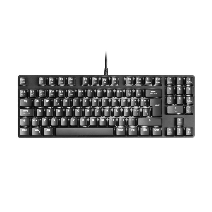 Teclado Mecanico Compacto Tkl Mars Gaming Mkrevo Pro Black Switch Outemu Pro Blue Chipset Vision Mcu Iluminacion Full Rgb Pad