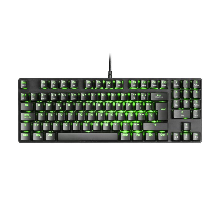 Teclado Mecanico Compacto Tkl Mars Gaming Mkrevo Pro Black Switch Outemu Pro Blue Chipset Vision Mcu Iluminacion Full Rgb Pad