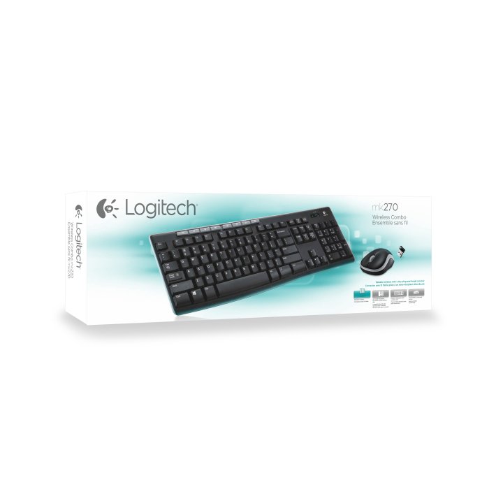 Teclado Y Mouse Logitech Wireless Logitech Mk270 P n 920-004513