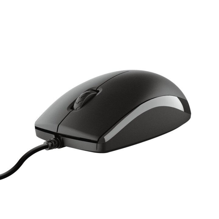 Teclado Y Mouse Trust Tkm-250 Silencioso Resistente A La Caida De Liquidos Cable 1.8m 23977