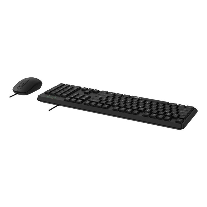Teclado Y Mouse Rapoo Nx1500 1000dpi Cable 1,5m Color Negro 