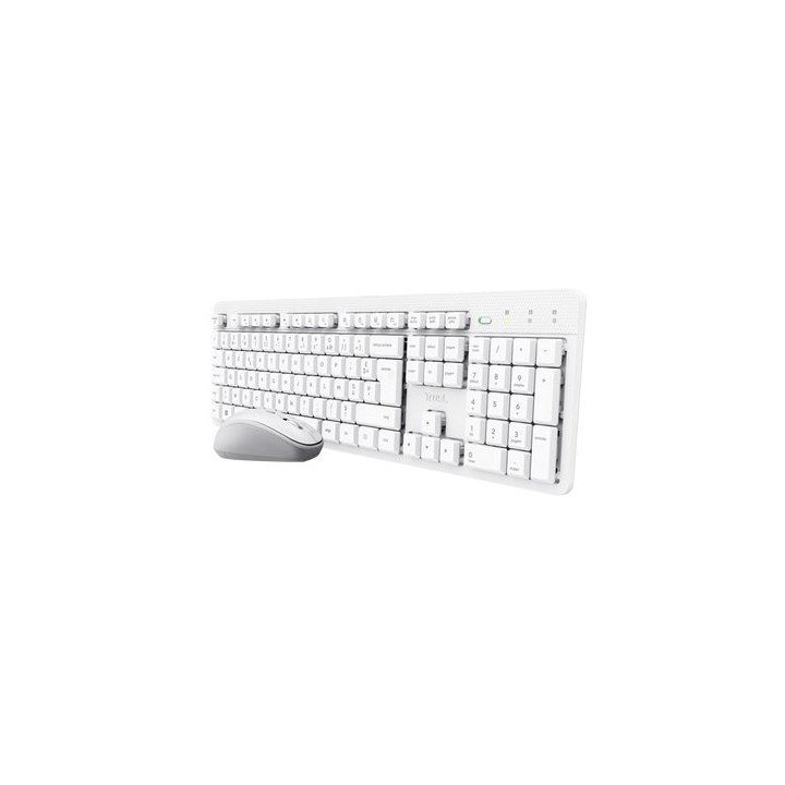 Teclado Y Mouse Trust Wireless Ody Ii Silencioso Blanco 25467