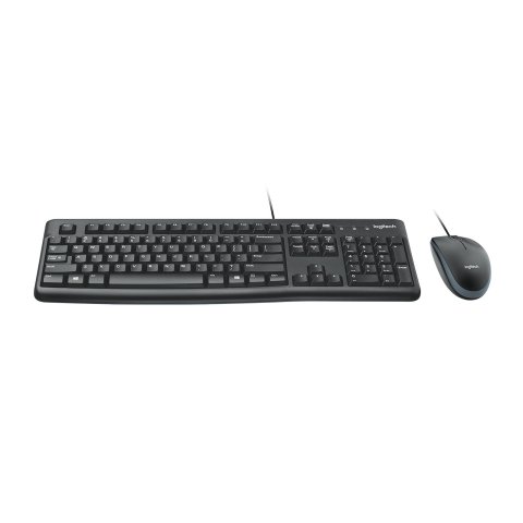 Teclado Y Mouse Logitech Mk120 Con Cable Usb P n 920-002550