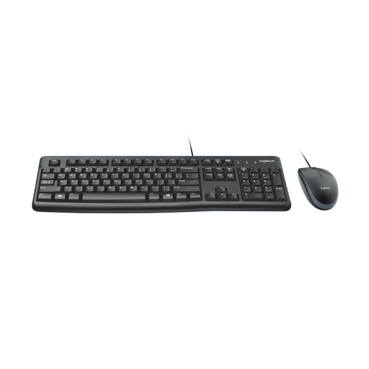 Teclado Y Mouse Logitech Mk120 Con Cable Usb P n 920-002550