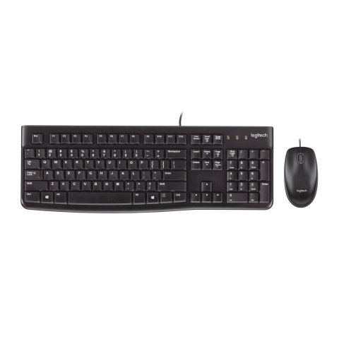 Teclado Y Mouse Logitech Mk120 Con Cable Usb P n 920-002550