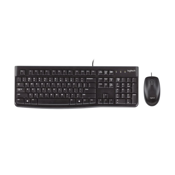 Teclado Y Mouse Logitech Mk120 Con Cable Usb P n 920-002550