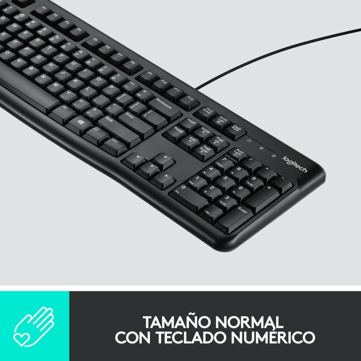 Teclado Y Mouse Logitech Mk120 Con Cable Usb P n 920-002550