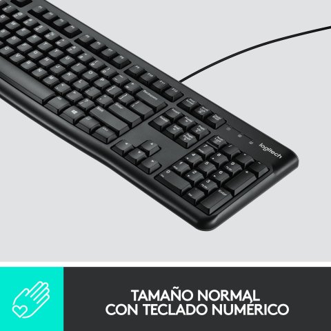 Teclado Y Mouse Logitech Mk120 Con Cable Usb P n 920-002550