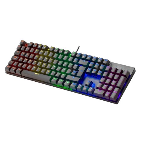Teclado Mecanico Mars Gaming Mk422 En Italiano Black Switch Marron Pr De 100hz Anti-ghosting Avanzado Iluminacion Rgb