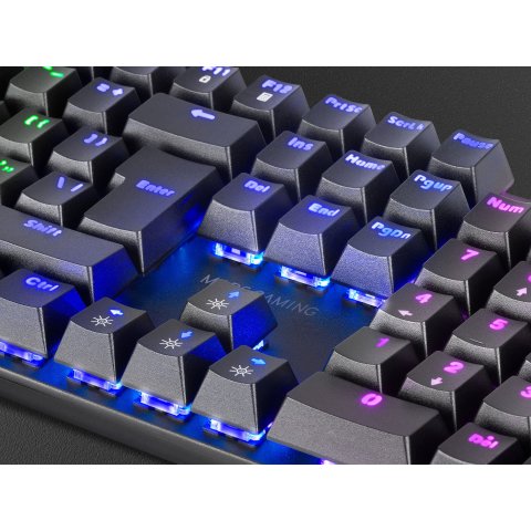 Teclado Mecanico Mars Gaming Mk422 En Italiano Black Switch Rojo Pr De 100hz Anti-ghosting Avanzado Iluminacion Rgb