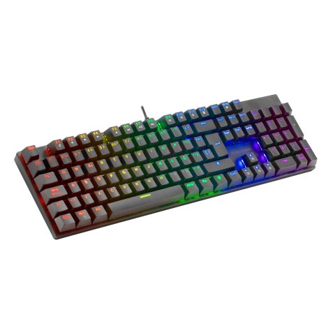 Teclado Mecanico En Portugues Mars Gaming Mk422 Black Switch Azul Pr De 100hz Anti-ghosting Avanzado Iluminacion Rgb