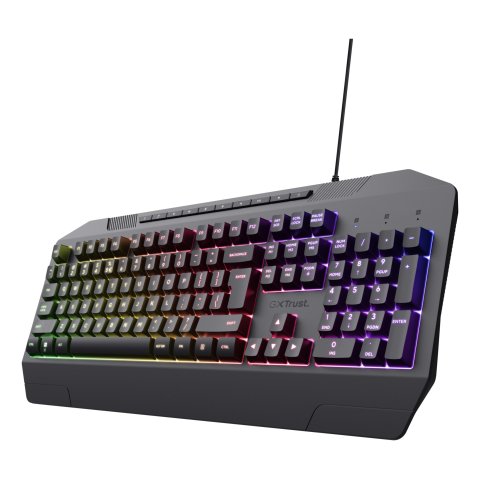 Teclado Trust Gaming Gxt 836 Evocx Iluminacion Led Anti-ghosting 12 Teclas Multi Usb 24998