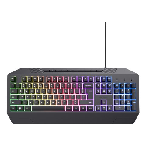 Teclado Trust Gaming Gxt 836 Evocx Iluminacion Led Anti-ghosting 12 Teclas Multi Usb 24998