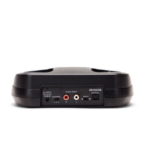 Auriculares Hi-fi Inalambricos Aiwa Whf-930d Base Con Conexión Rca Optica Alcance 100m