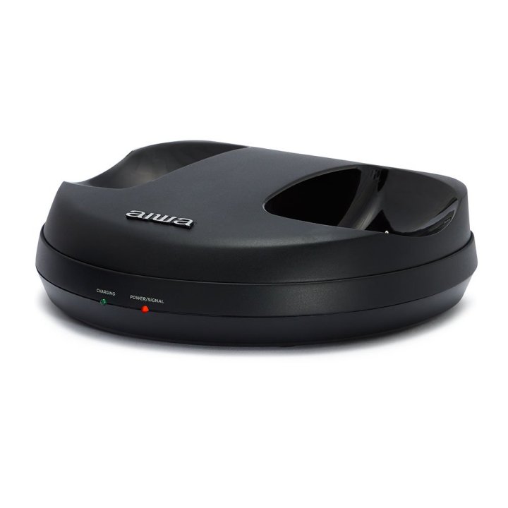 Auriculares Hi-fi Inalambricos Aiwa Whf-880 Base Con Conexión Rca Alcance 100m