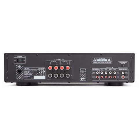 Amplificador Bluetooth Aiwa Amu-120bt Negro Estereo De 120w Rms 7 Entradas Analogicas Phono Y Bt 5.0 Usb sd
