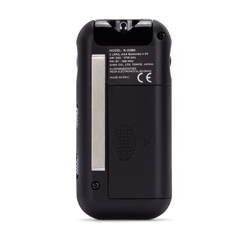 Radio Analogica Mini Aiwa R-22bk Am fm Hyperbass Color Negro
