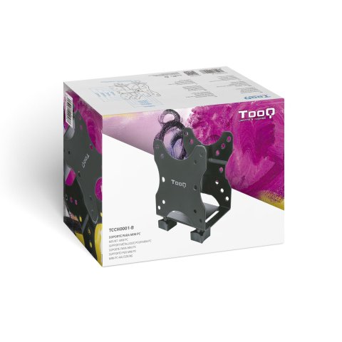 Soporte Para Mini Pc Tooq Tcch0001-b Max. 5kg Monitor escritorio monitor mastil Negro