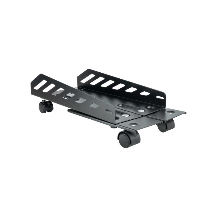 Soporte De Cpu De Suelo Con Ruedas Metalico Tooq Umcs0024-b Max 25k Ajustable 160-300mm Negro