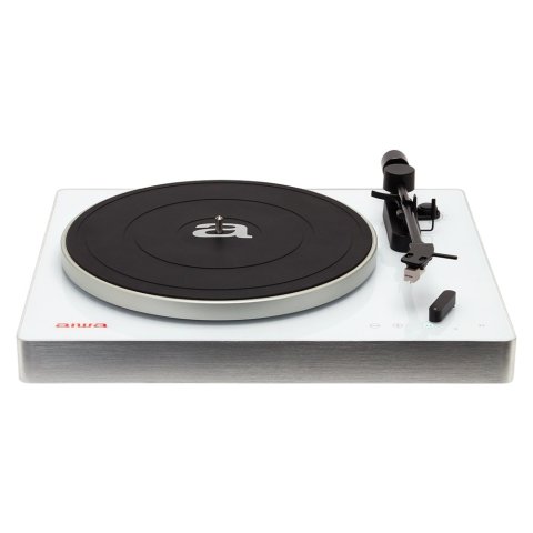 Tocadiscos Bluetooth Aiwa Apx-680bt Black Alta Precision Bt 5.0 Plato De Metal 27.5cm Tres Velocidades 33, 1 3 ,45 Rpm Lector