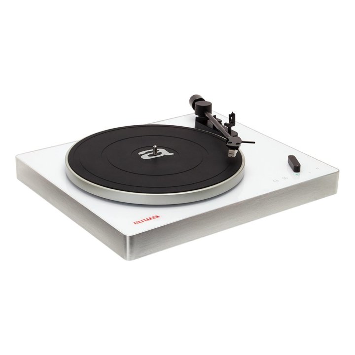 Tocadiscos Bluetooth Aiwa Apx-680bt Black Alta Precision Bt 5.0 Plato De Metal 27.5cm Tres Velocidades 33, 1 3 ,45 Rpm Lector
