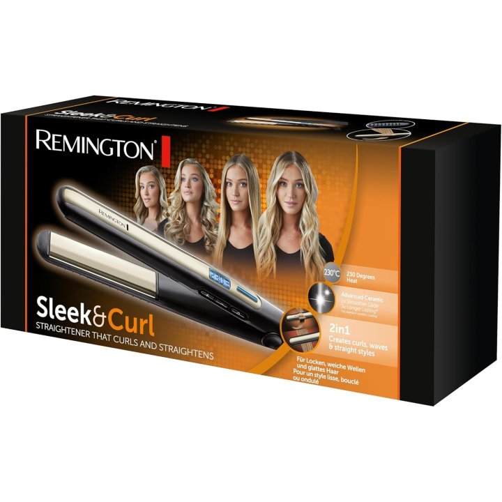 Plancha De Pelo Remington Sleek&curl Pantalla...