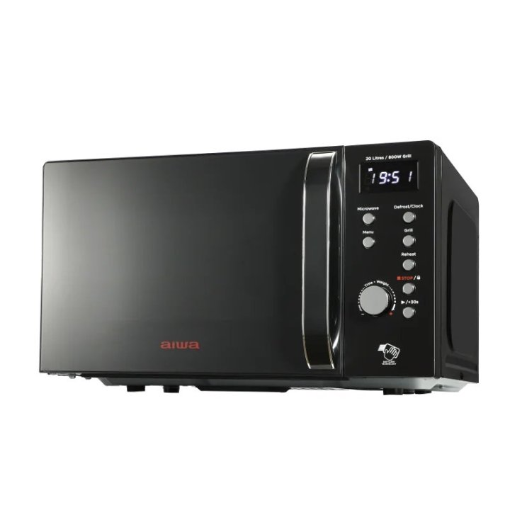 Microondas Aiwa Amw-202dg/bk Grill 20l 700w Color Negro