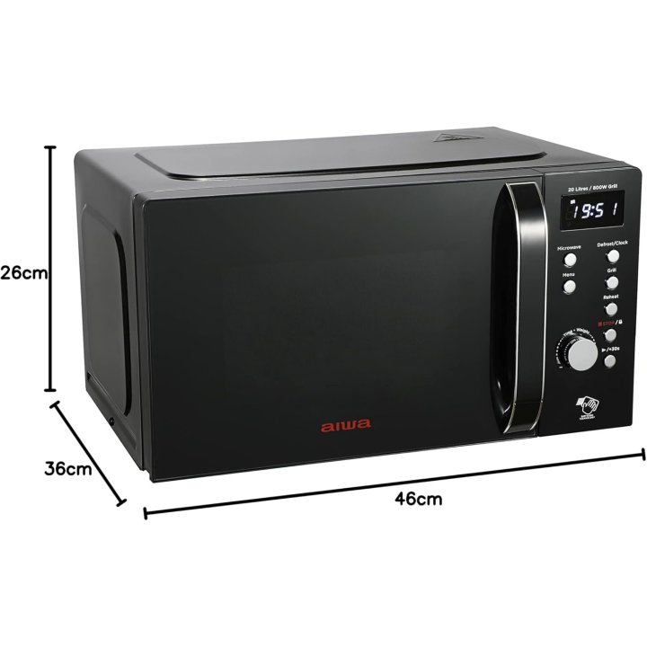 Microondas Aiwa Amw-202dg/bk Grill 20l 700w...