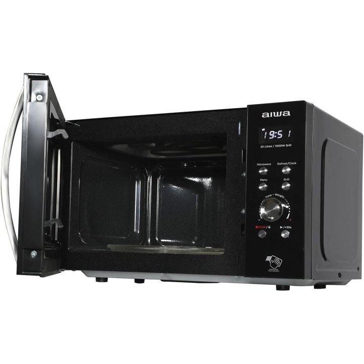 Microondas Aiwa Mw230dgbk Grill 23l 800w Color...