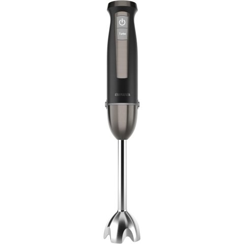 Batidora De Mano Aiwa Kenkiri 1500 40 Velocidades 6 Cuchillas Satoku Vaso 800ml Negro