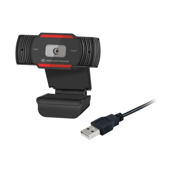 Webcam Fhd Conceptronic Amdis04 1080p Usb Foco...