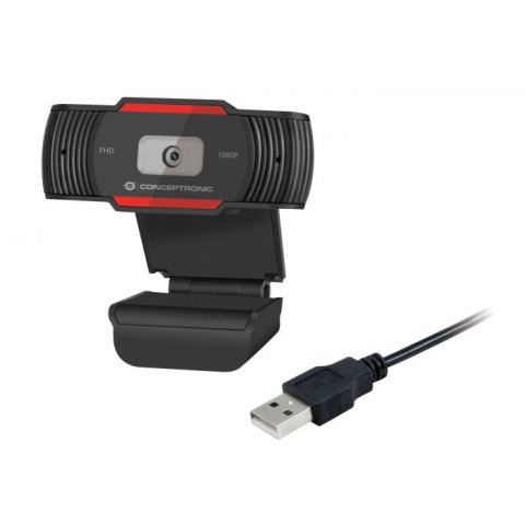 Webcam Fhd Conceptronic Amdis04 1080p Usb Foco...