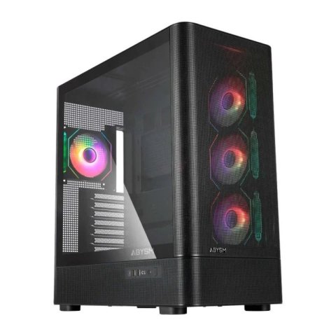 Caja Atx Abysm Danube Sava H500 Ii Air Black 2x3.5" 3x2.5" 2xusb3.0 1xusb-c Gpu 400mm 