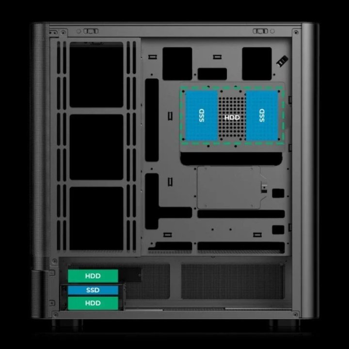 Caja Atx Abysm Danube Sava H500 Ii Air Black...