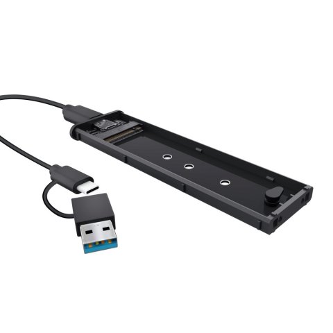 Caja Externa M.2 Usb-c Trust Para 2230 2242 2260 2280 Color Negro