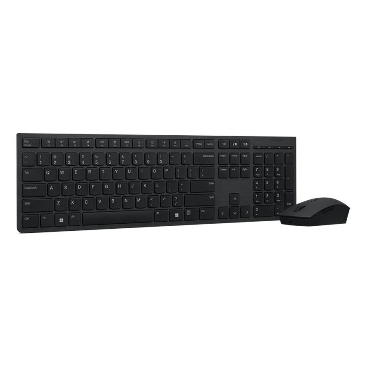 Teclado Y Mouse Lenovo Wireless Recargable  3 Dispositivos 2.4gz Y Bluetooth