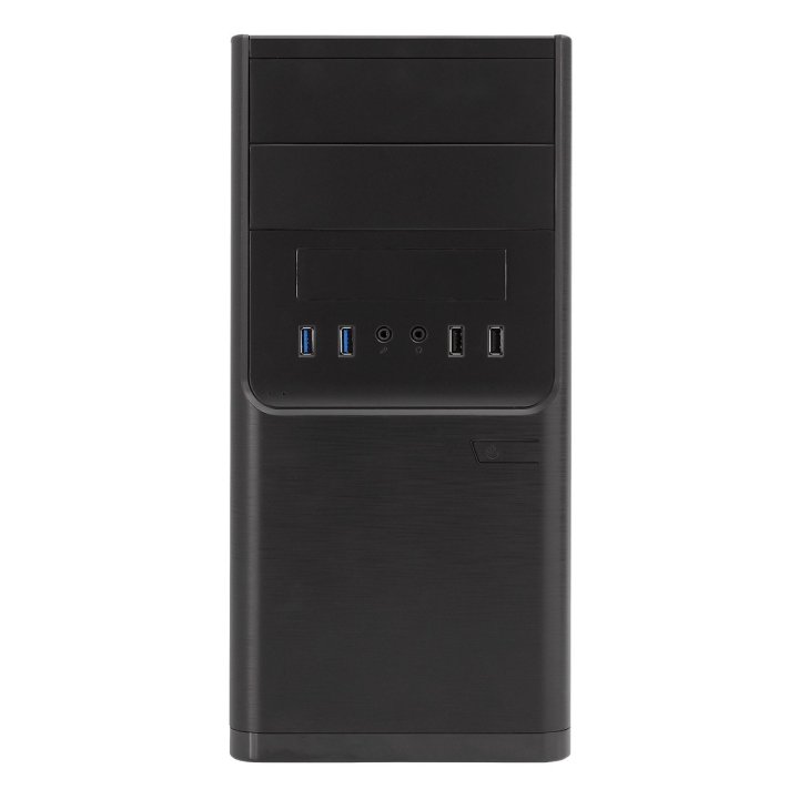 (km0) Caja Micro Atx Unyka Matx Dark Shadow Caja Negra Con 2 Bahías De 5.1 4 Con F.a 300w 85% Ee Cash30